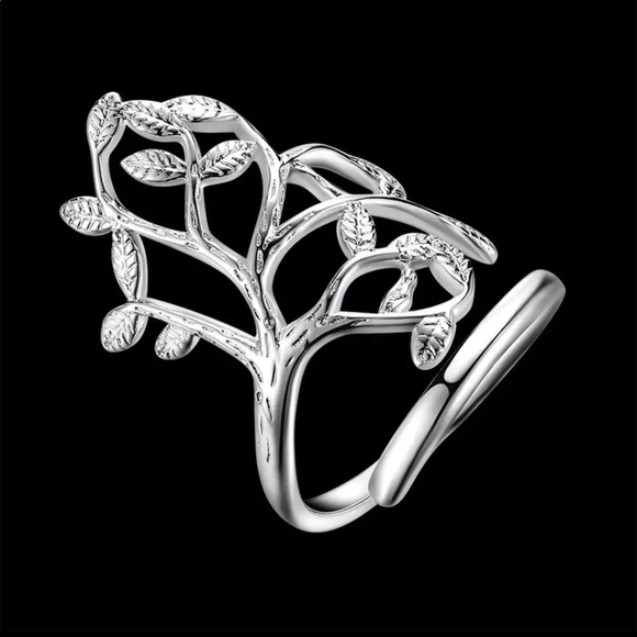 ❗️ Last One❗️925 Sterling Silver Tree of Life Adjustable  Ring - Picture 4 of 6